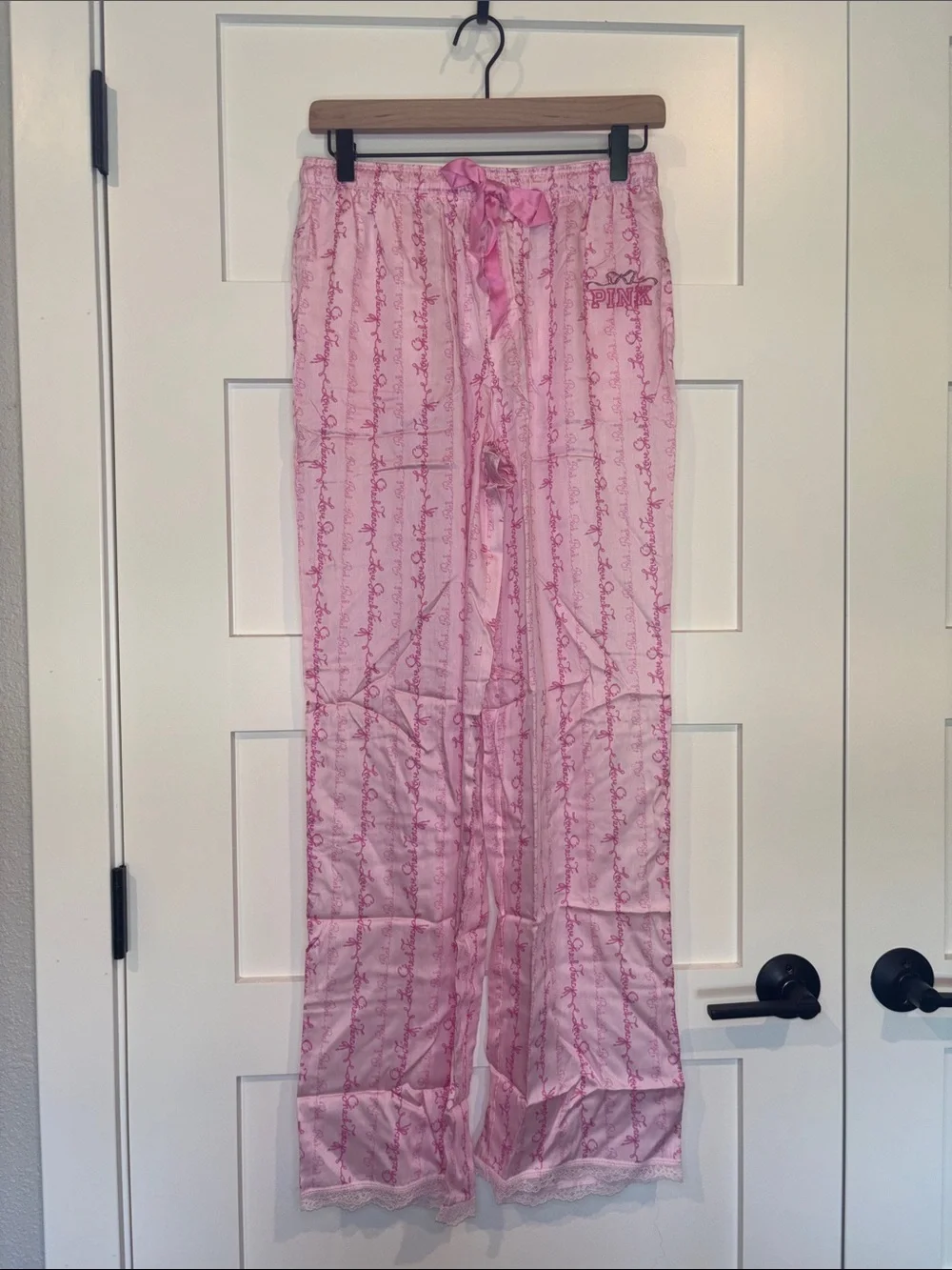 LoveShackFancy X PINK Bralette & Silky Pajama Pant Set